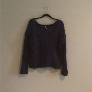 Purple free people sweater